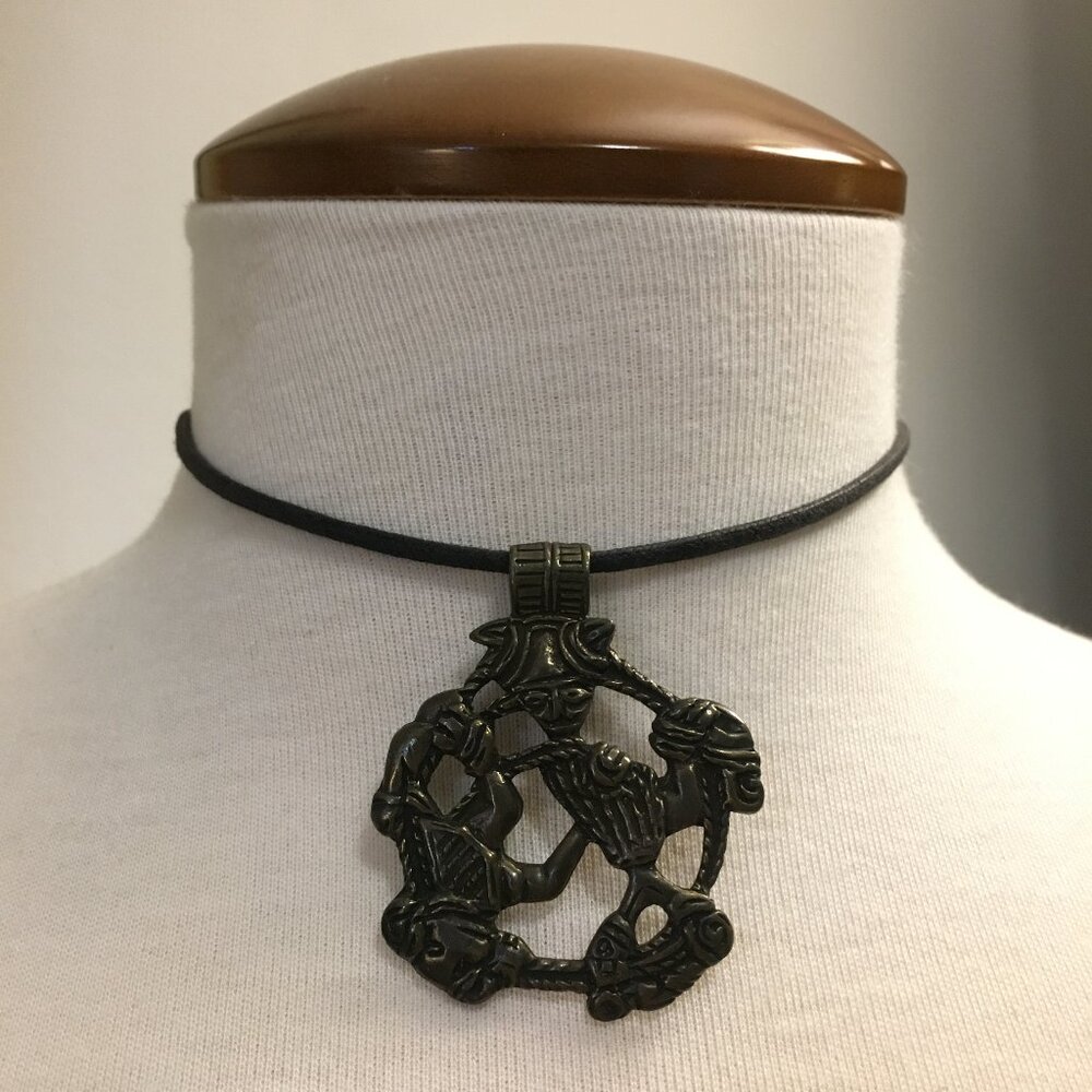 Vintage Norse Loki’s Binding Pendant | Viking Mythology Trickster God